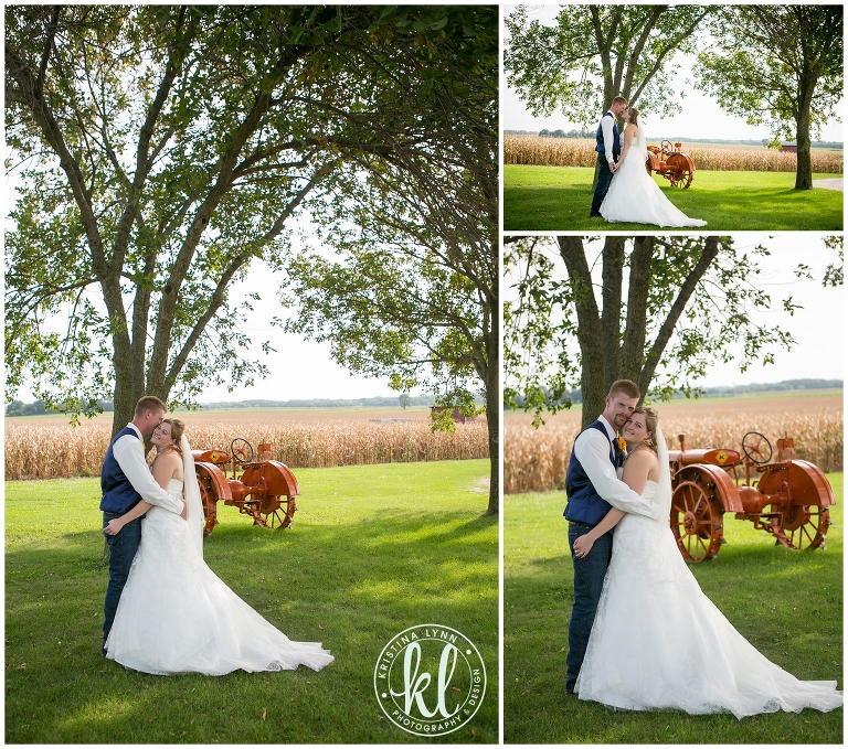 A rustic outdoor farm wedding with bright pops of color by Denver wedding photographer Kristina Lynn Photography & Design.