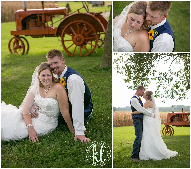 A rustic outdoor farm wedding with bright pops of color by Denver wedding photographer Kristina Lynn Photography & Design.