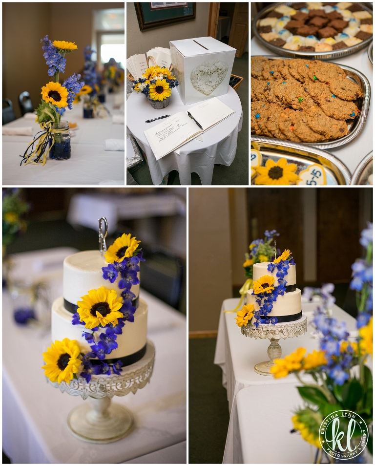 A rustic outdoor farm wedding with bright pops of color by Denver wedding photographer Kristina Lynn Photography & Design.