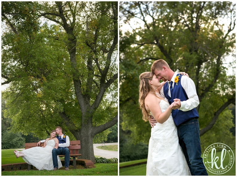 A rustic outdoor farm wedding with bright pops of color by Denver wedding photographer Kristina Lynn Photography & Design.