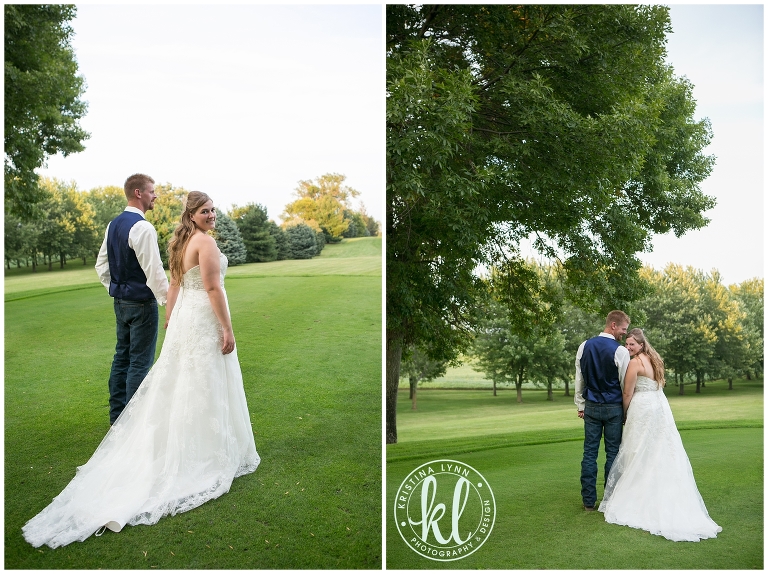 A rustic outdoor farm wedding with bright pops of color by Denver wedding photographer Kristina Lynn Photography & Design.