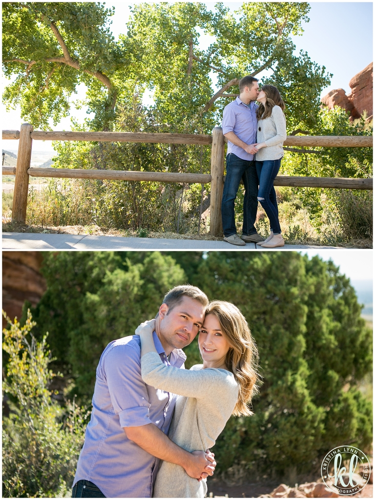Destination engagement session at Red Rocks by Denver wedding photographer Kristina Lynn Photography & Design