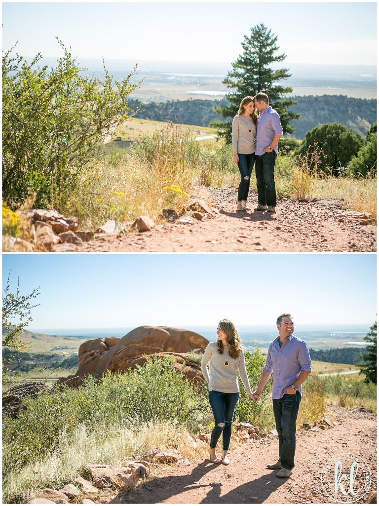 Destination engagement session at Red Rocks by Denver wedding photographer Kristina Lynn Photography & Design