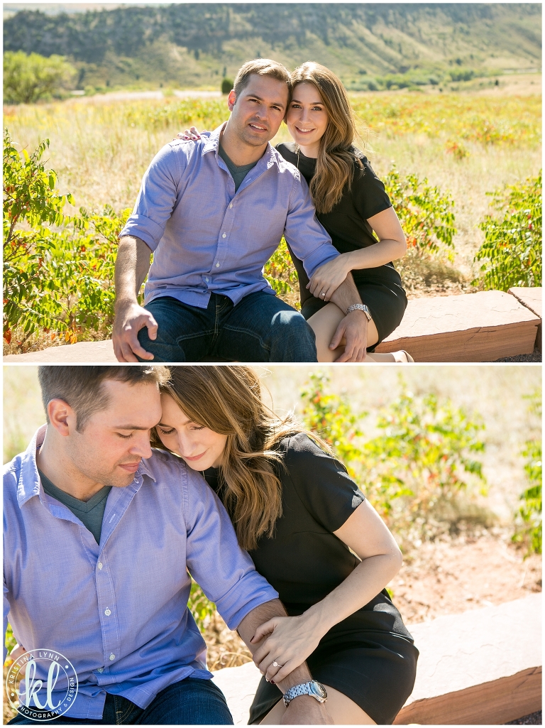 Destination engagement session at Red Rocks by Denver wedding photographer Kristina Lynn Photography & Design