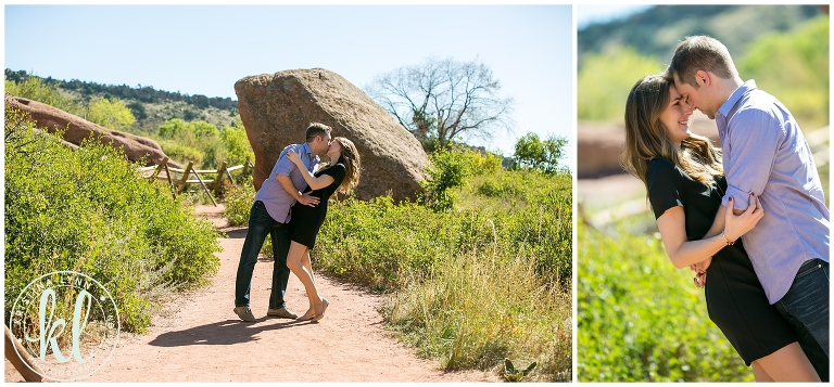 Destination engagement session at Red Rocks by Denver wedding photographer Kristina Lynn Photography & Design