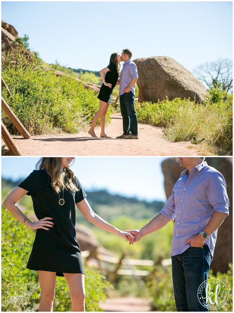 Destination engagement session at Red Rocks by Denver wedding photographer Kristina Lynn Photography & Design