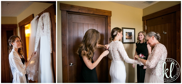 An elegant and modern Colorado mountain wedding captured by photographer Kristina Lynn Photography & Design.