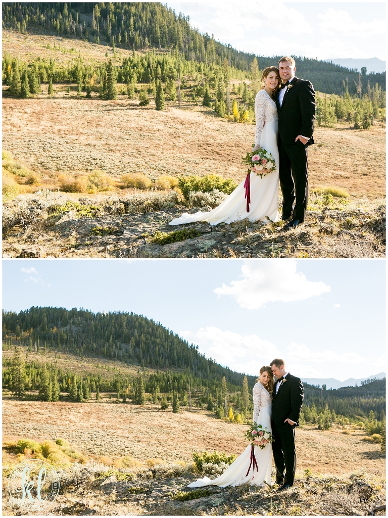 An elegant and modern Colorado mountain wedding captured by photographer Kristina Lynn Photography & Design.