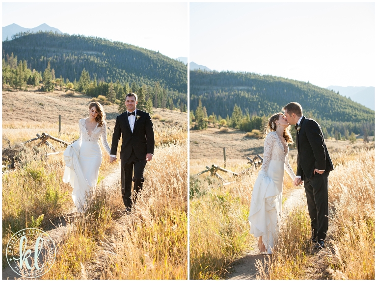 An elegant and modern Colorado mountain wedding captured by photographer Kristina Lynn Photography & Design.