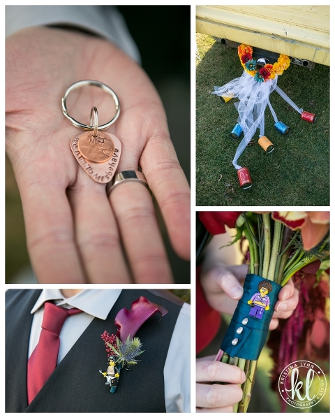 Bright jewel toned details filled this wedidng day.