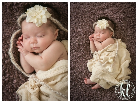 Newborn baby photo session with Denver Colorado photographer Kristina Lynn