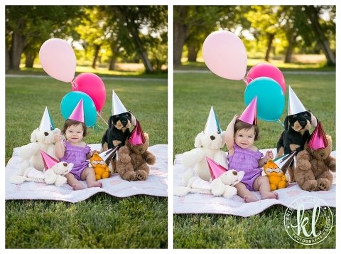 One year old kids photo session with Denver Colorado photographer Kristina Lynn