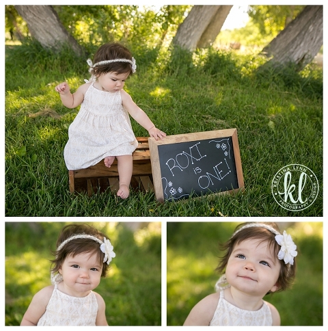 One year old kids photo session with Denver Colorado photographer Kristina Lynn