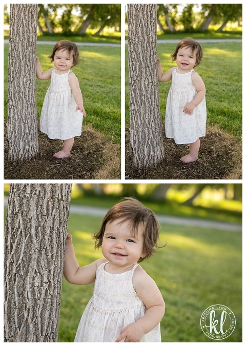 One year old kids photo session with Denver Colorado photographer Kristina Lynn