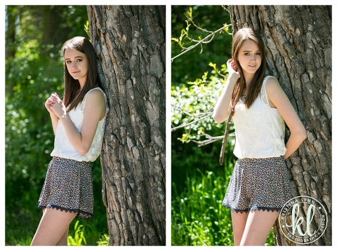 Fashion forward senior photos in a park | Littleton, Colorado | Denver senior photo by Kristina Lynn Photography & Design