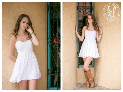 Urban high school senior photo in downtown Littleton, Colorado | High school senior photographer Kristina Lynn Photography & Design