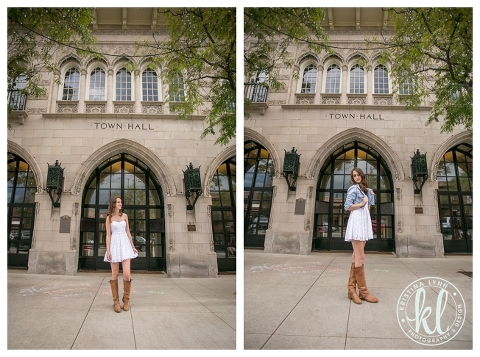 Urban high school senior photo in downtown Littleton, Colorado | High school senior photographer Kristina Lynn Photography & Design