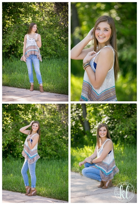 bohemian style senior photo