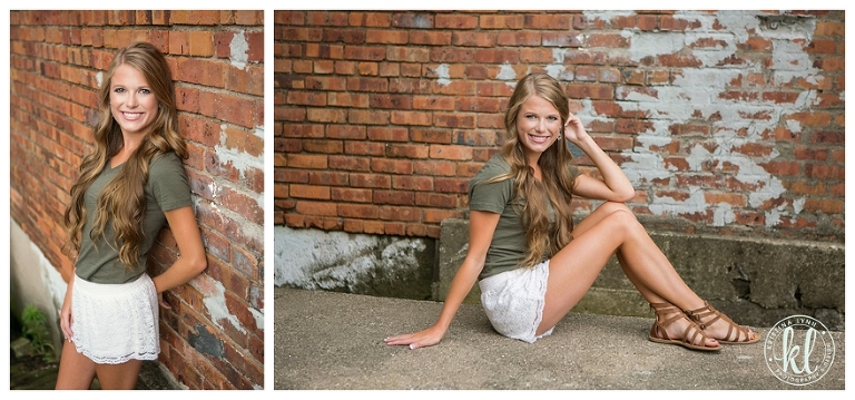A high school senior girl in an urban location | Image by Kristina Lynn Photography & Design