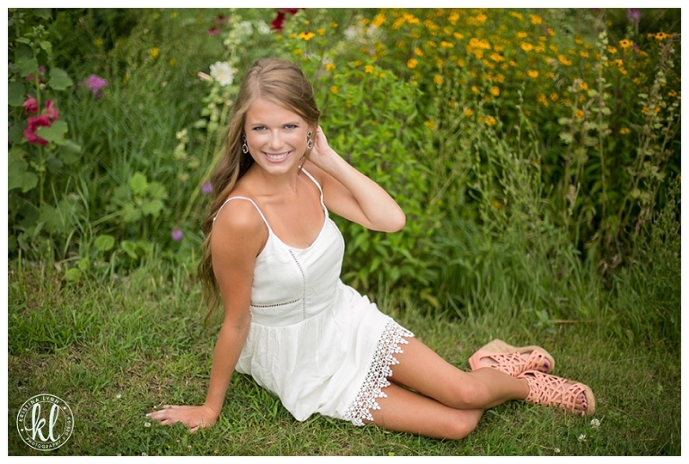 A crisp white dress against a beautiful greenery background | Image by Littleton, CO photographer Kristina Lynn Photography & Design