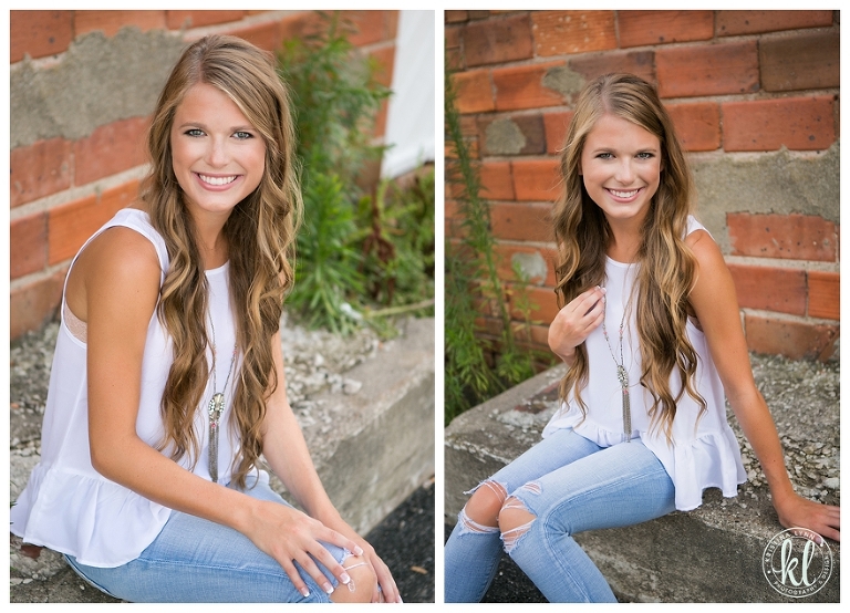 An urban photo shoot with a senior girl | Image by www.kristinalynnphoto.com