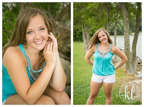 A classic high school senior photo look at a local park by Lone Tree photographer Kristina Lynn Photography & Design.