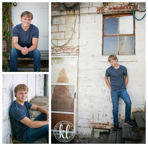 An urban high school senior photo session in an alleyway| Image by Littleton photographer Kristina Lynn Photography & Design