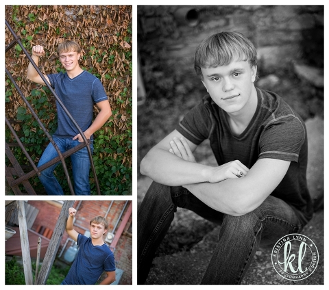 An urban high school senior photo session in an alleyway| Image by Littleton photographer Kristina Lynn Photography & Design