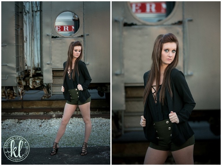 A chic fashion forward high school senior session with Denver photographer Kristina Lynn Photography & Design.