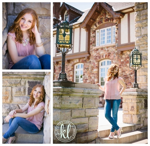 Editorial inspired image of a high school senior girl at the Highlands Ranch Mansion in Colorado | Image by Kristina Lynn Photography & Design.