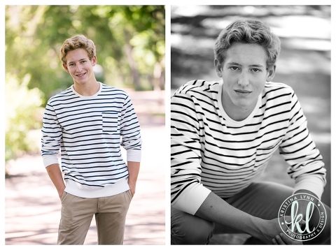 A preppy senior boy showing off his style in an outdoor photo shoot. | Images by Kristina Lynn Photography & Design