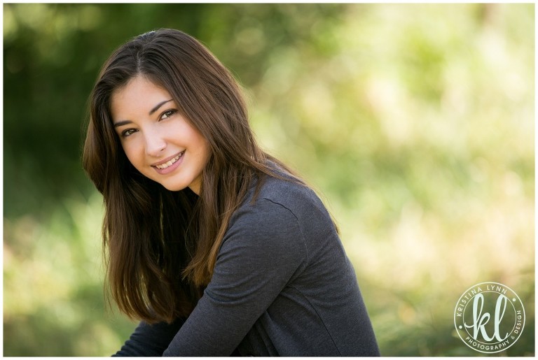 A park was the perfect setting for this low key teen girl's photo session | Kristina Lynn Photography & Design.