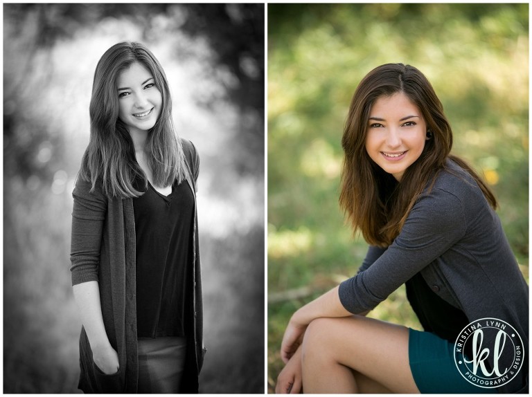 Casual high school senior photos | By Kristina Lynn Photography & Design