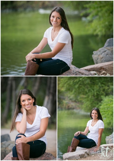 This park location was the perfect setting for this teen girl's photo shoot. It had a lake, shaded paths and fields of tall grasses.| Image by Kristina Lynn Photography & Design.