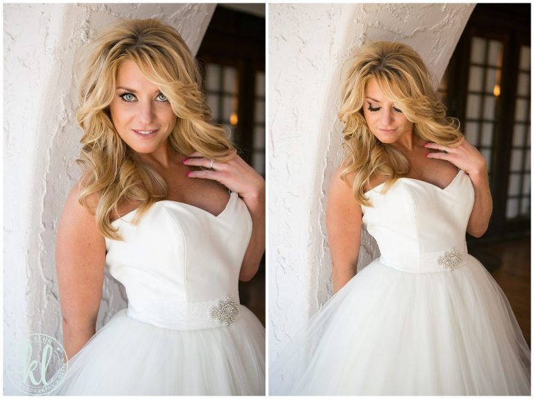 Dress up this ballgown dress with a DIY beaded bridal belt made out of stretch lace and a beaded applique | Image by Kristina Lynn Photography & Design.