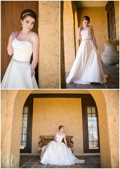 This simple a-line dress was styled with a DIY beaded belt and a DIY beaded headband | Image by Kristina Lynn Photography & Design.