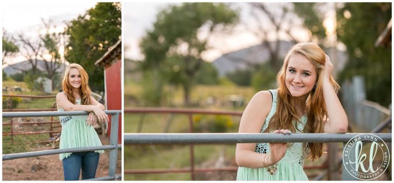 A sunset photo session at a farm in Littleton, Colorado.