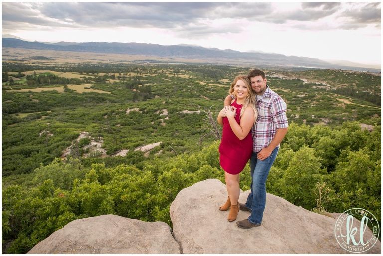 An engagement session at Daniel's Park in Colorado.