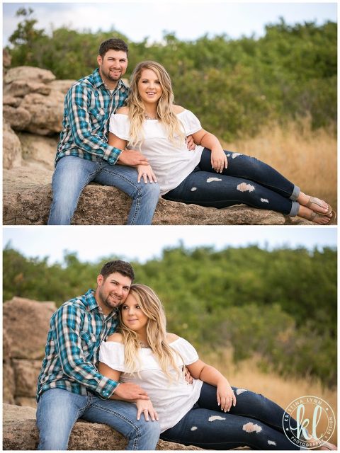 Daniel's Park in Sedalia Colorado is the perfect location for an engagement photo shoot.