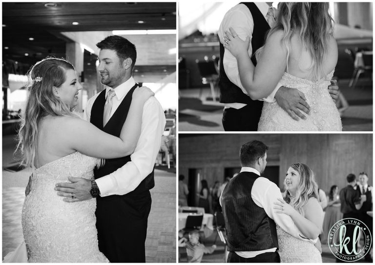 The first dance as husband and wife.