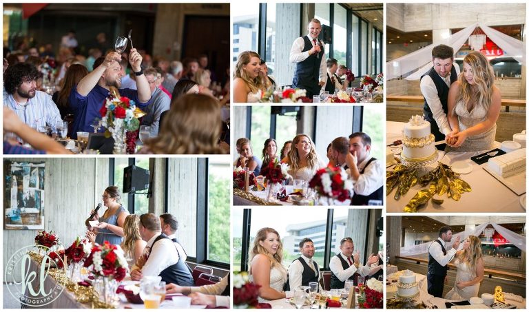 Wedding reception held on the ISU campus.