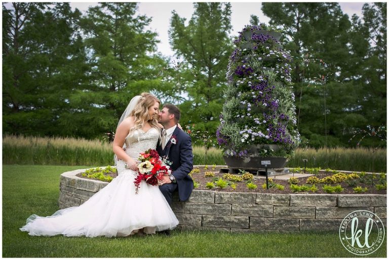 The Reiman Gardens in Ames Iowa is a great location for photos on your wedding day.