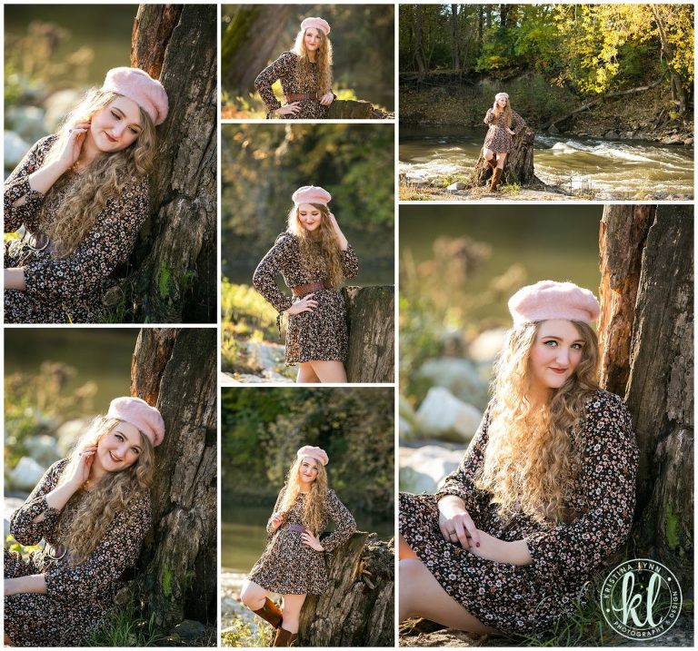 high school senior photos along the boone river in goldfield, iowa