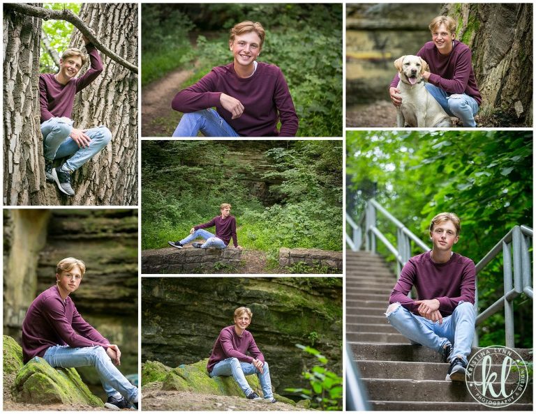 high school senior photos session boomsite near stillwater minnesota