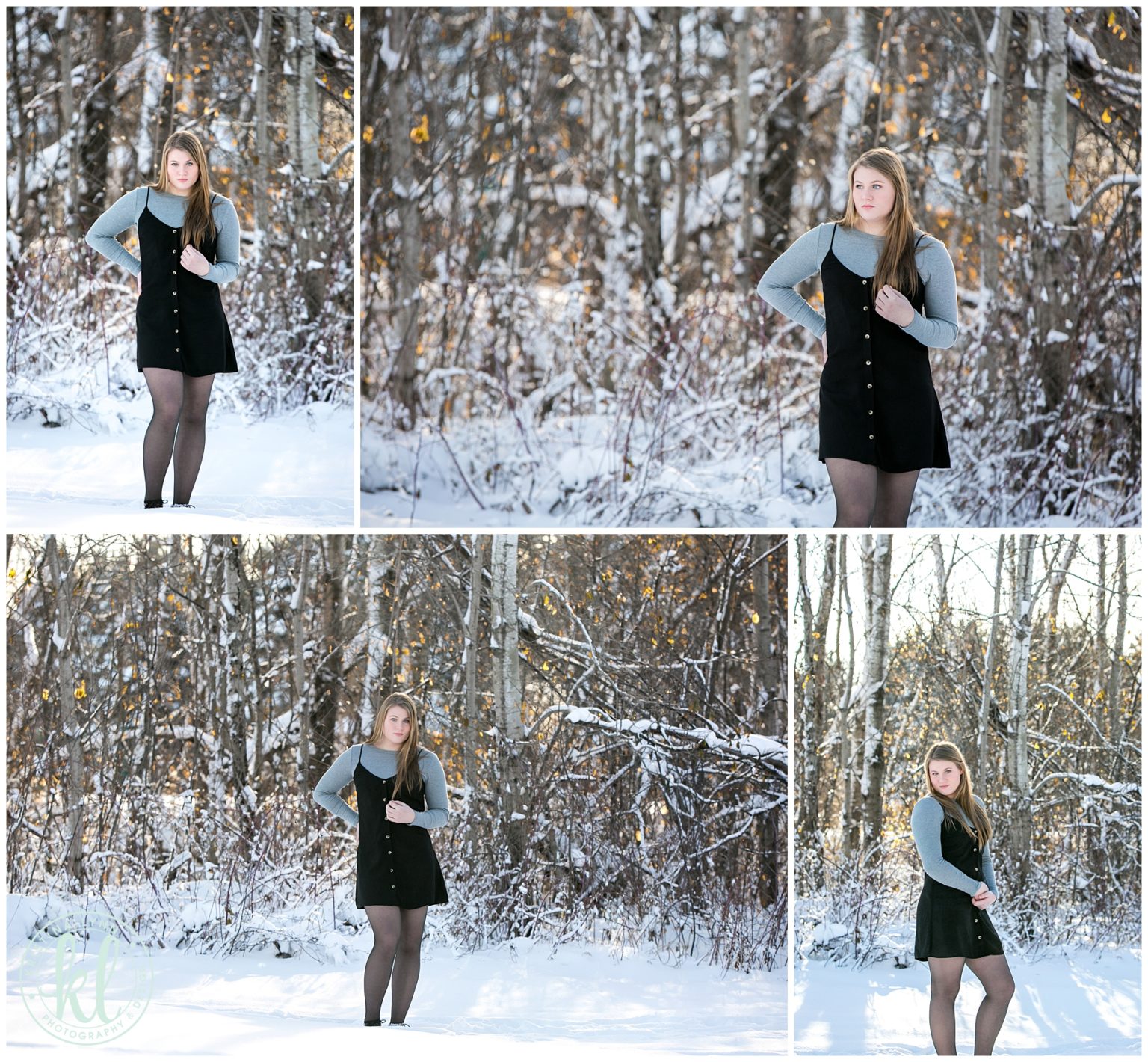 seniorphotossnowytrees Kristina Lynn Photography & Design