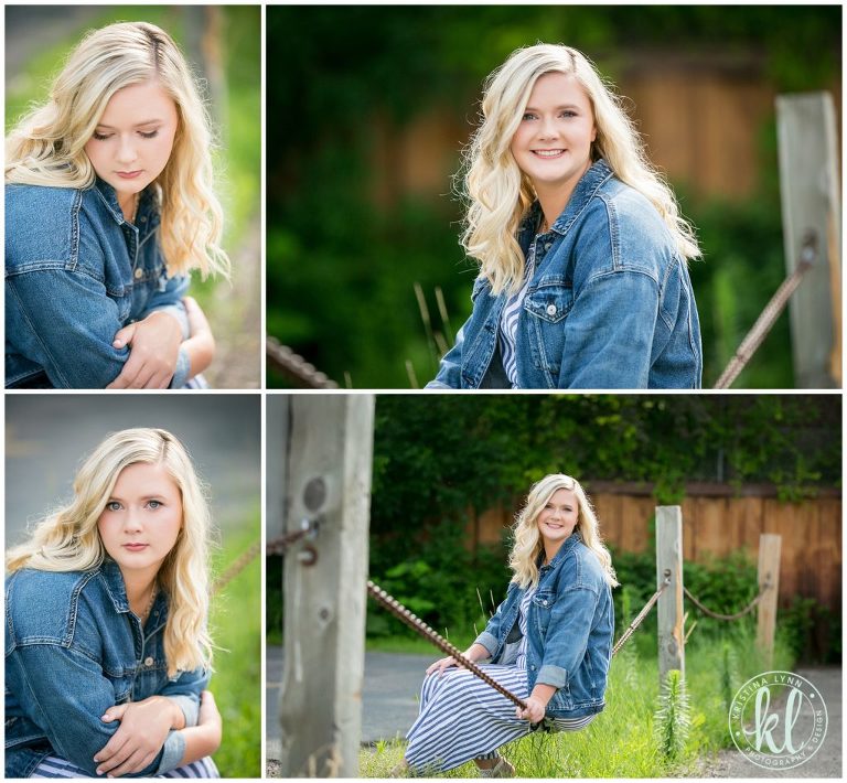 teenage girl poses for urban style senior pictures in downtown stillwater minnesota