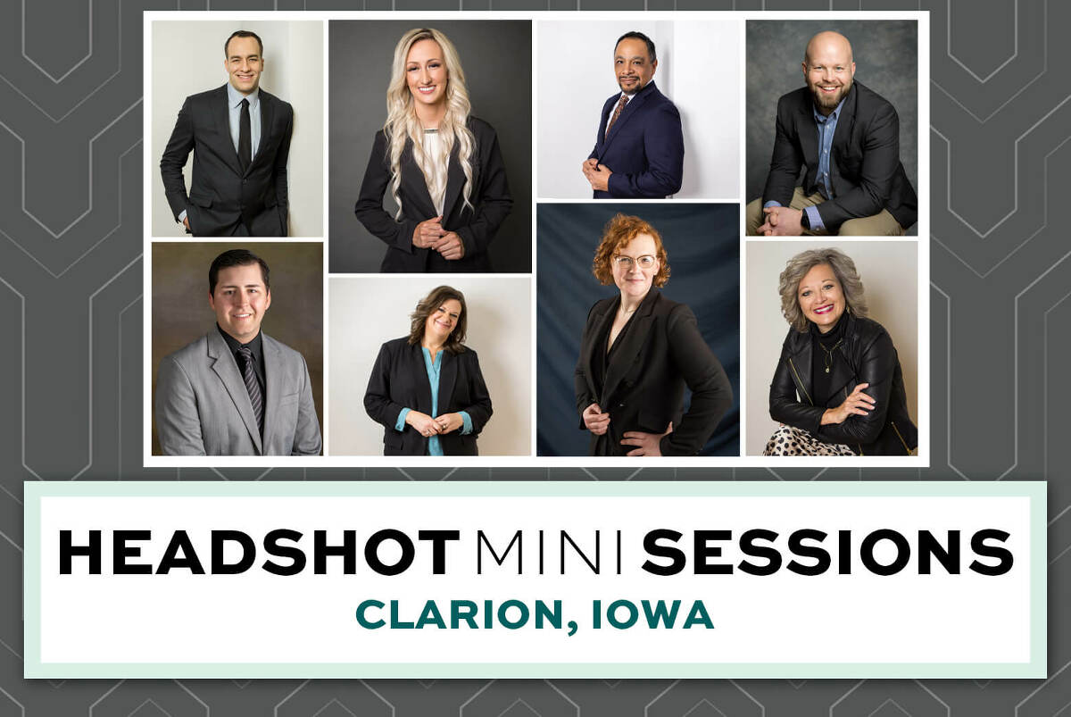 Headshot Photo Mini Sessions in Clarion Iowa