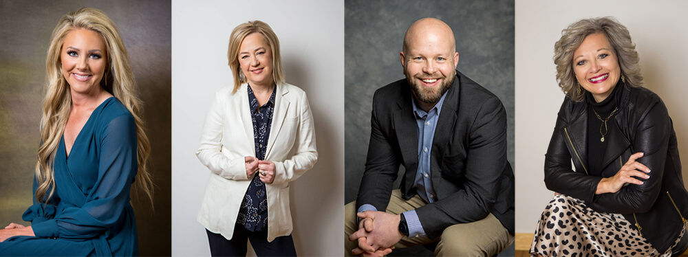 Business headshot photo sample images in studio